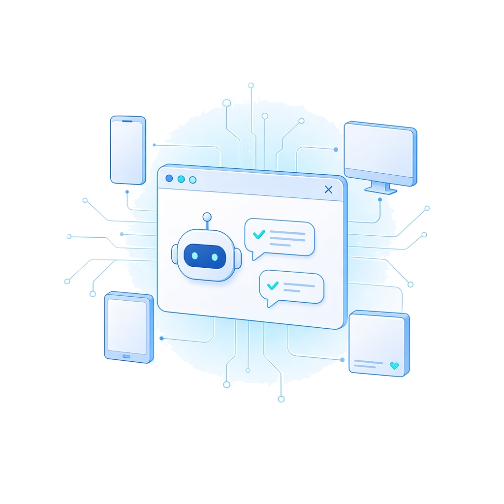 微信、webchat、APP、IM等在线客服的机器人交互